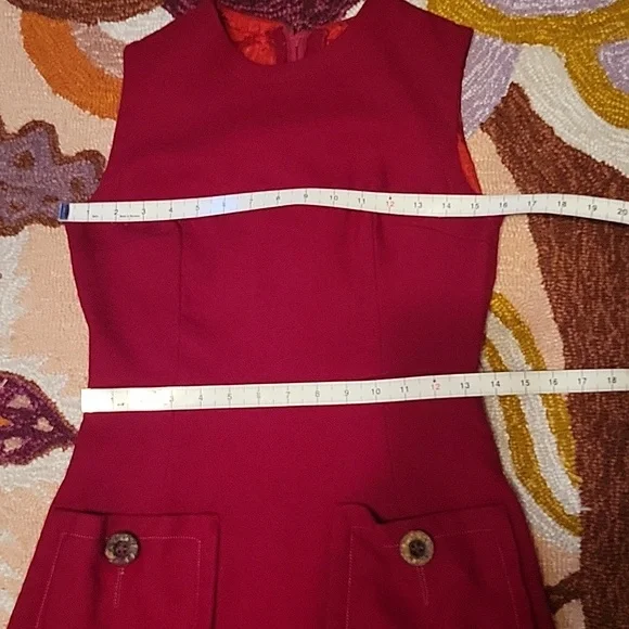 Vintage Red Pocket Dress - Picture 10 of 14